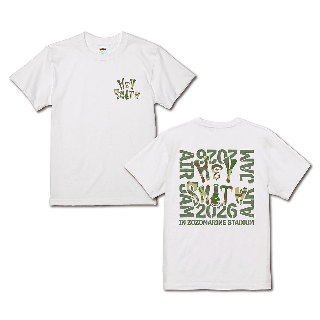HEY-SMITH×AIR JAM 2026 LOGO T-shirt (ホワイト)