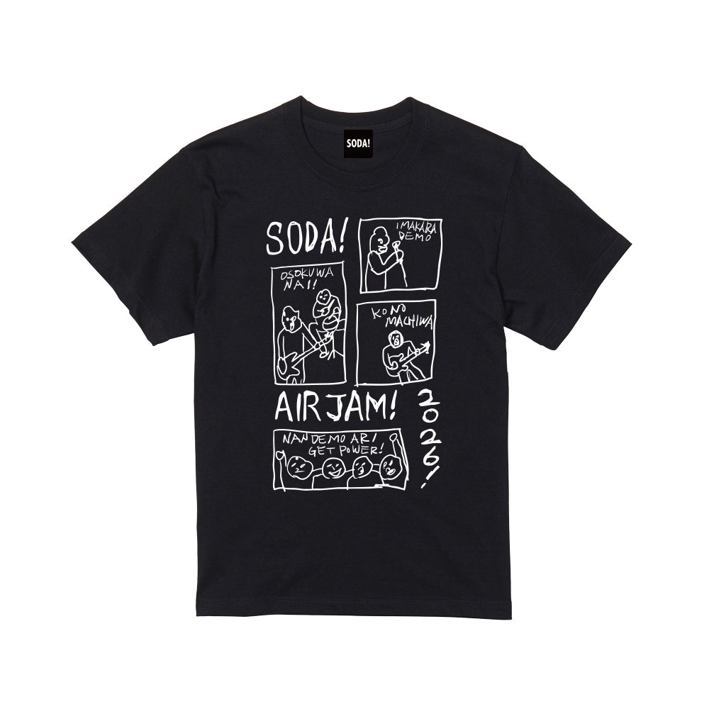 【一般販売】SODA! AIRJAM2026 T-shirt (ブラック)