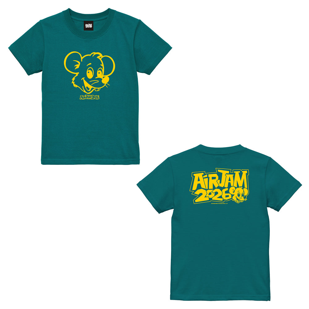 【一般販売】AJ_PUNKYY Kids T-shirt (グリーン)