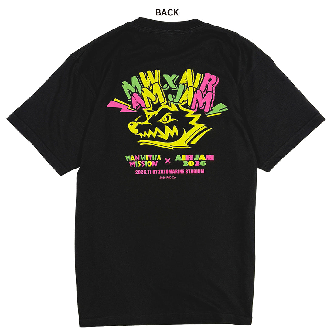 MWAM_AIR JAM 2026×MWAMロゴTシャツ (ブラック)