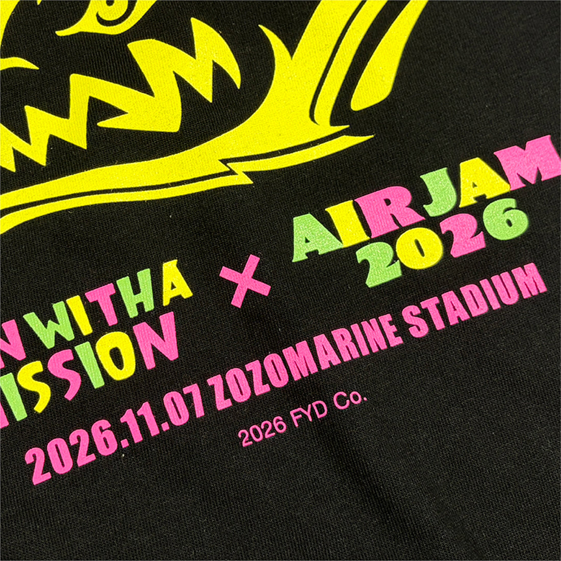 MWAM_AIR JAM 2026×MWAMロゴTシャツ (ブラック)