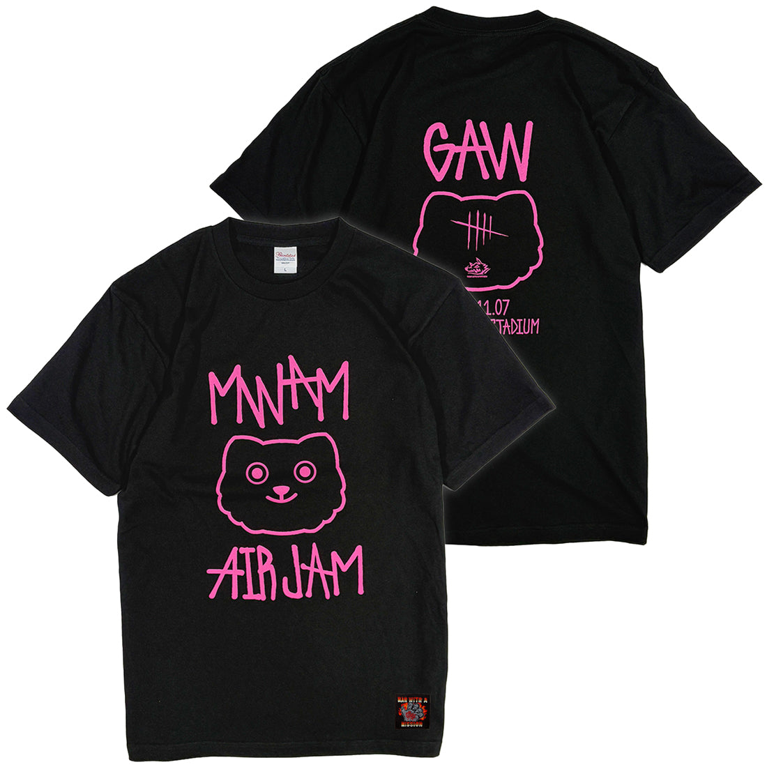 MWAM_AIR-ODAYAKA-JAM  Tシャツ (ブラック)