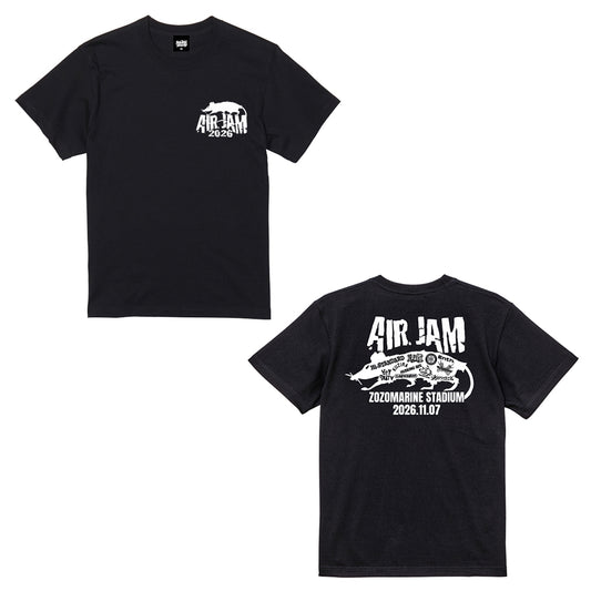 【一般販売】AIR JAM 2026 RAT LOGO T-shirt (ブラック)