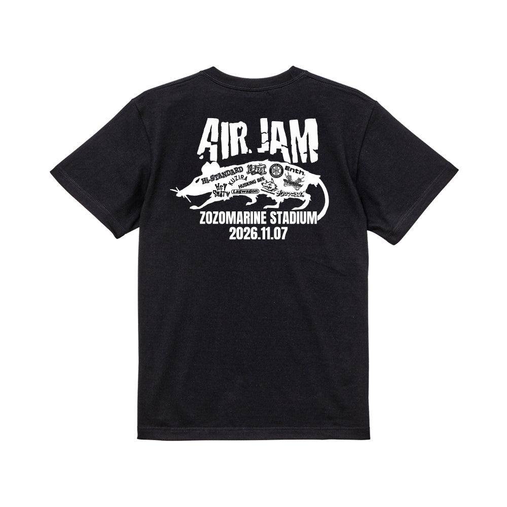 【一般販売】AIR JAM 2026 RAT LOGO T-shirt (ブラック)