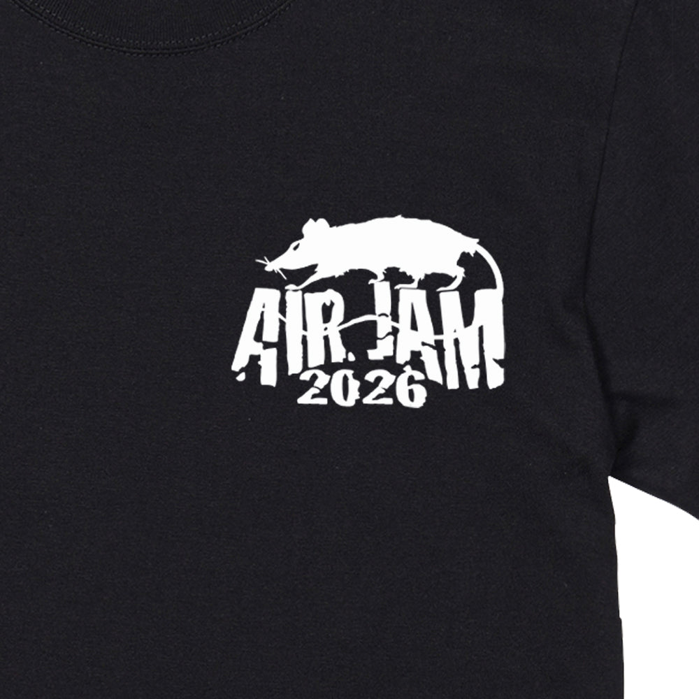 【一般販売】AIR JAM 2026 RAT LOGO T-shirt (ブラック)