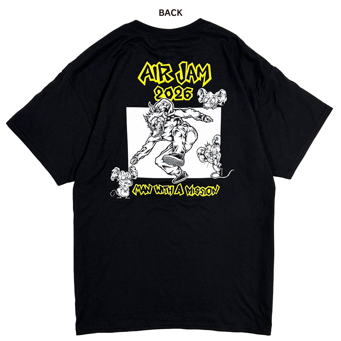 MWAM_Rats&Wolf Tシャツ (ブラック)