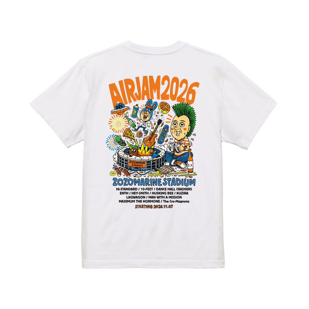 【一般販売】AJ_TM paint T-shirt (ホワイト)