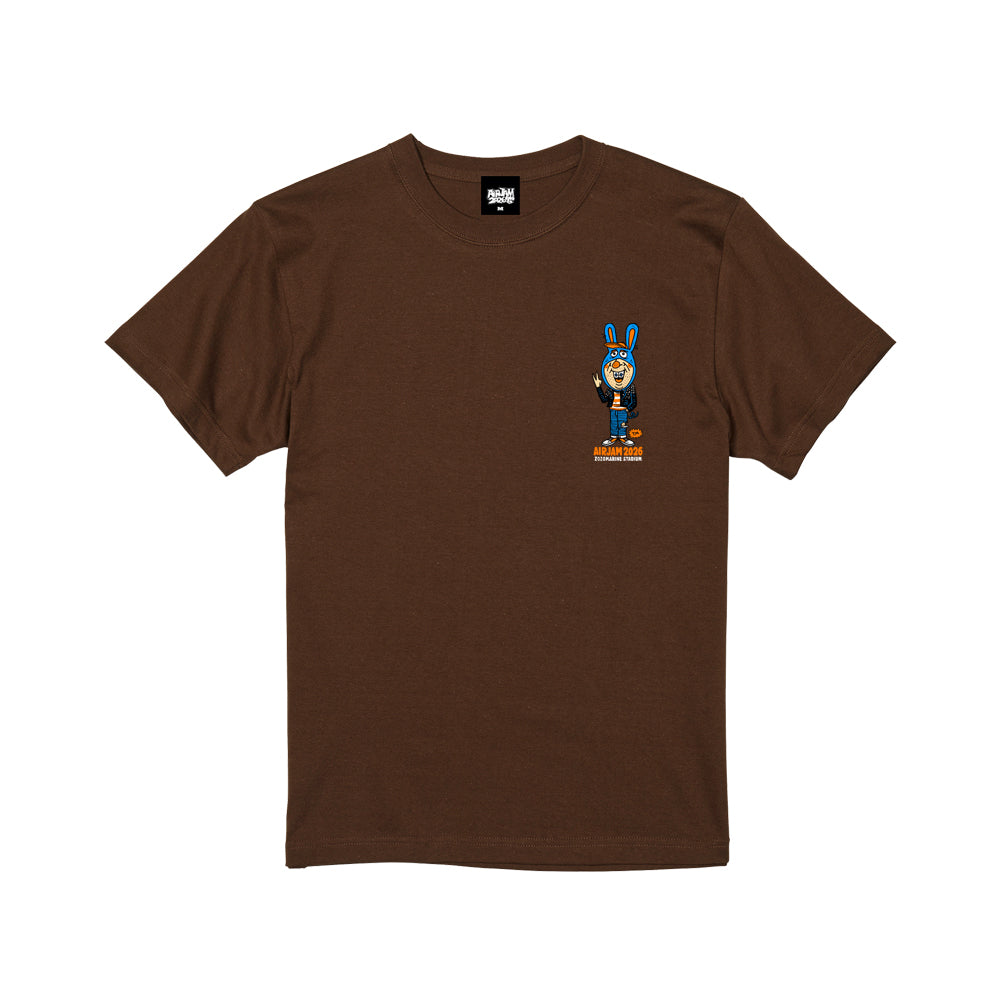 AJ_TM paint T-shirt (ブラウン)