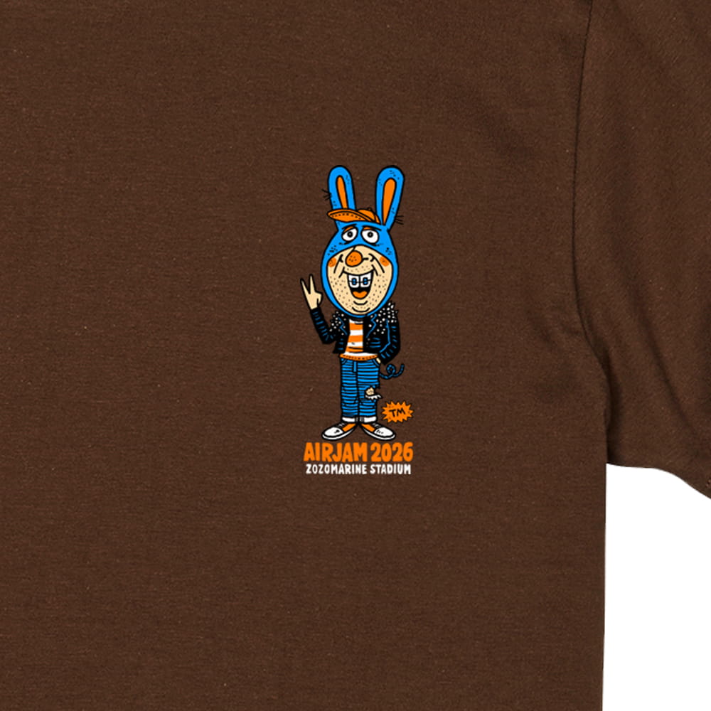 AJ_TM paint T-shirt (ブラウン)