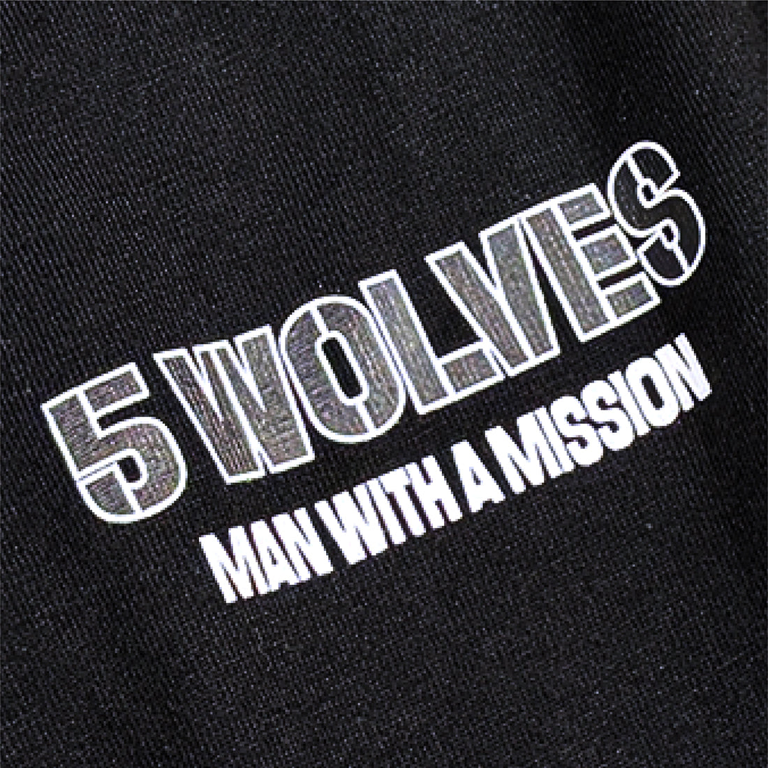MWAM_5 WOLVES ロンT (ブラック)