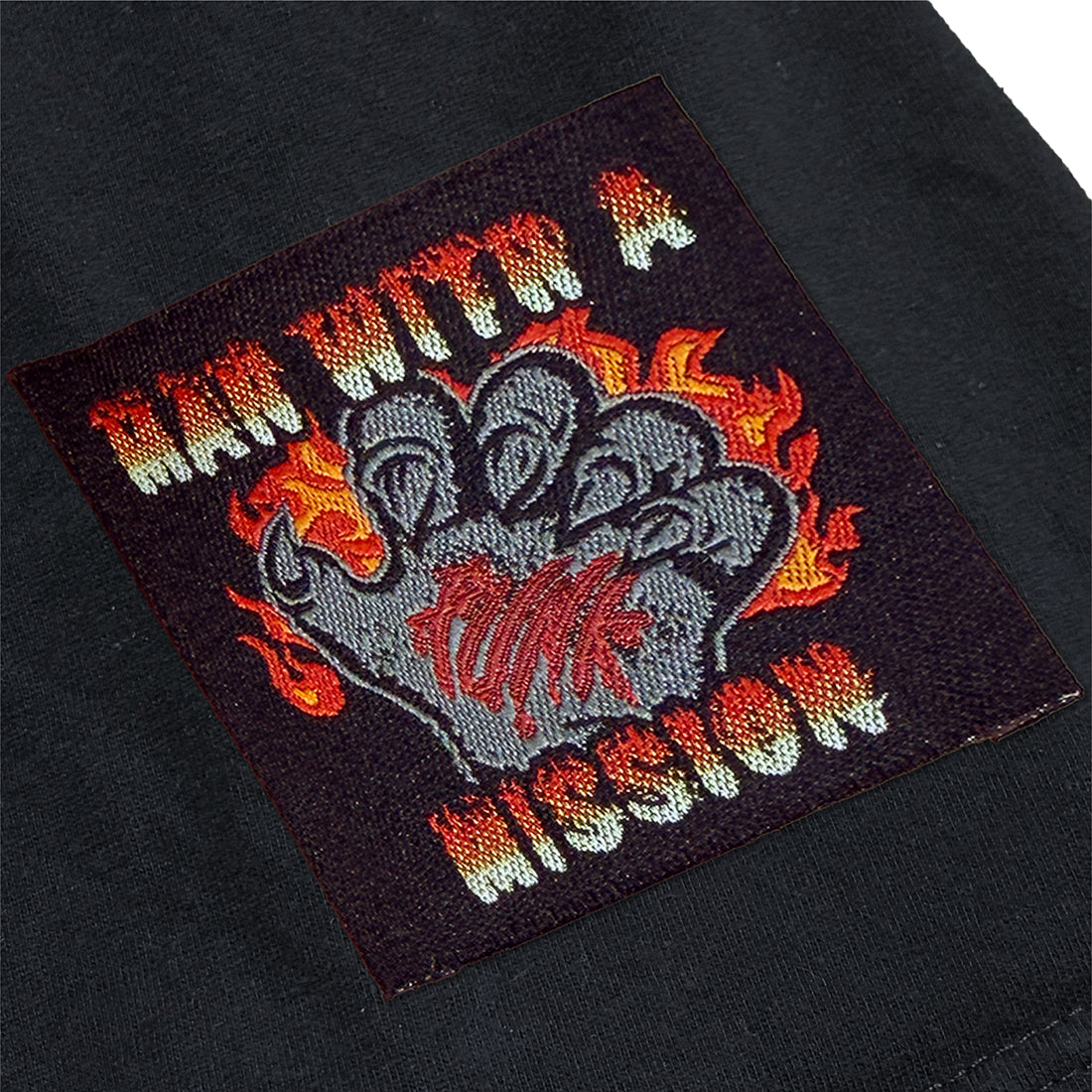 MWAM_5 WOLVES ロンT (ブラック)