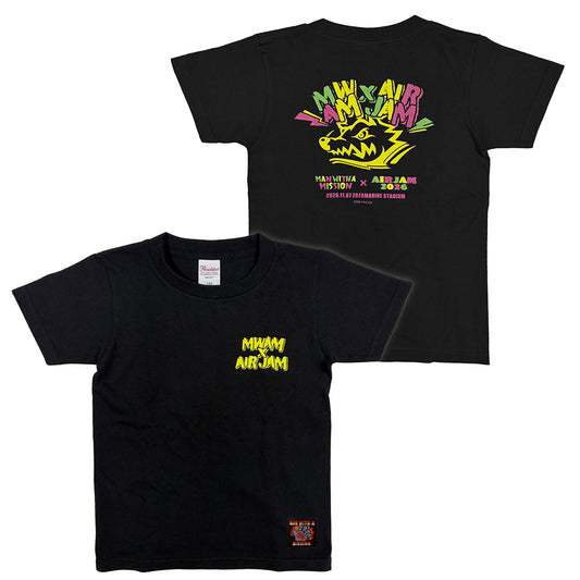 MWAM_AIR JAM2026×MWAM KidsロゴTシャツ (ブラック)