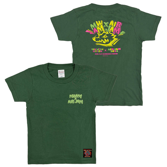 MWAM_AIR JAM2026×MWAM KidsロゴTシャツ (アイビーグリーン)