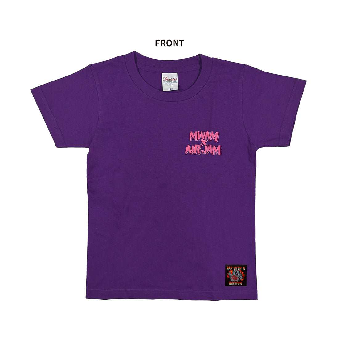 MWAM_AIR JAM2026×MWAM KidsロゴTシャツ (パープル)