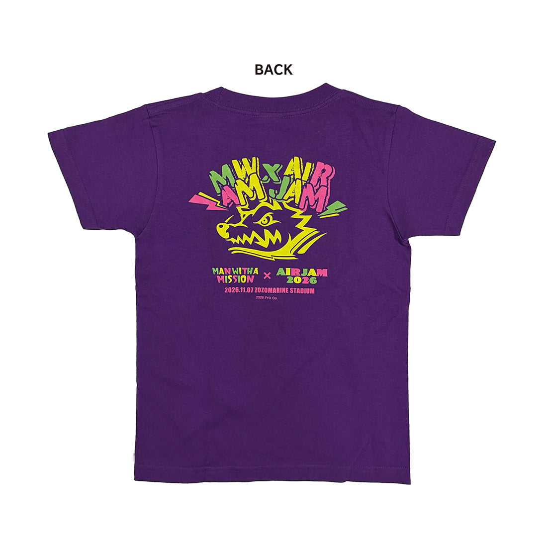 MWAM_AIR JAM2026×MWAM KidsロゴTシャツ (パープル)