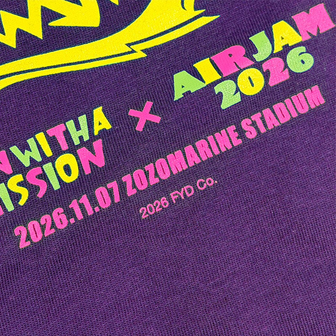 MWAM_AIR JAM2026×MWAM KidsロゴTシャツ (パープル)