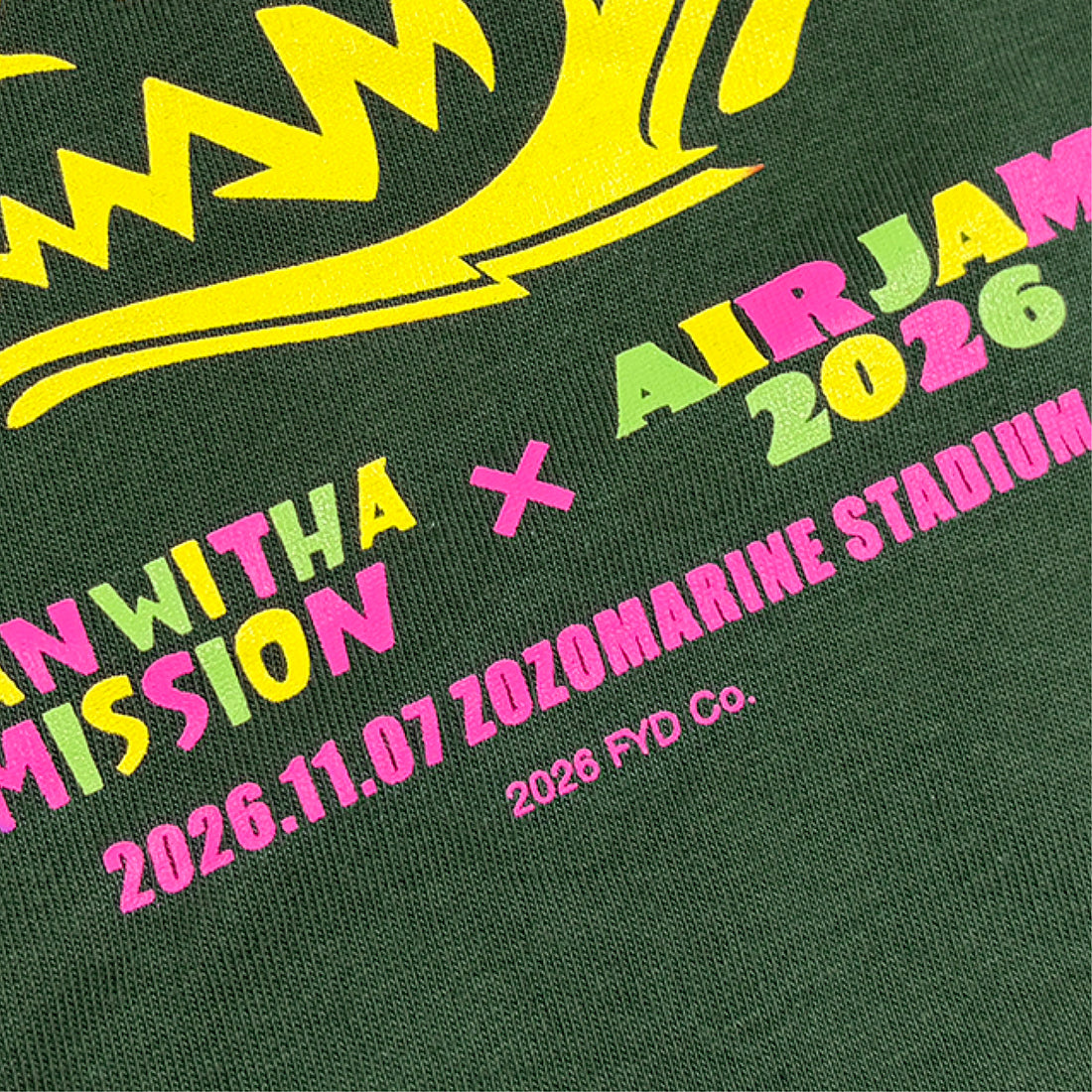 MWAM_AIR JAM2026×MWAM KidsロゴTシャツ (アイビーグリーン)