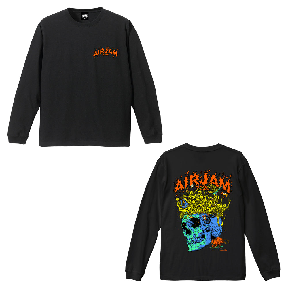 AJ_Hirotton L/S T-Shirt (ブラック)