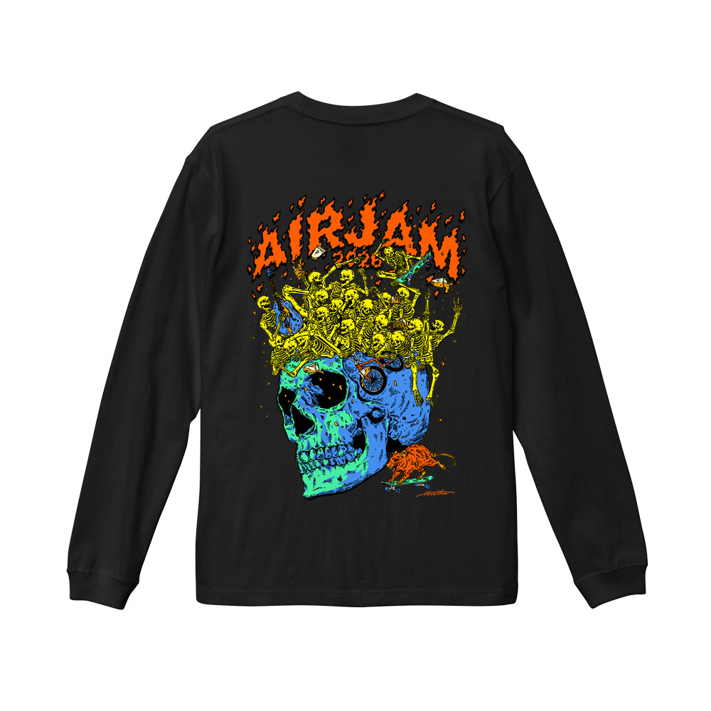 AJ_Hirotton L/S T-Shirt (ブラック)