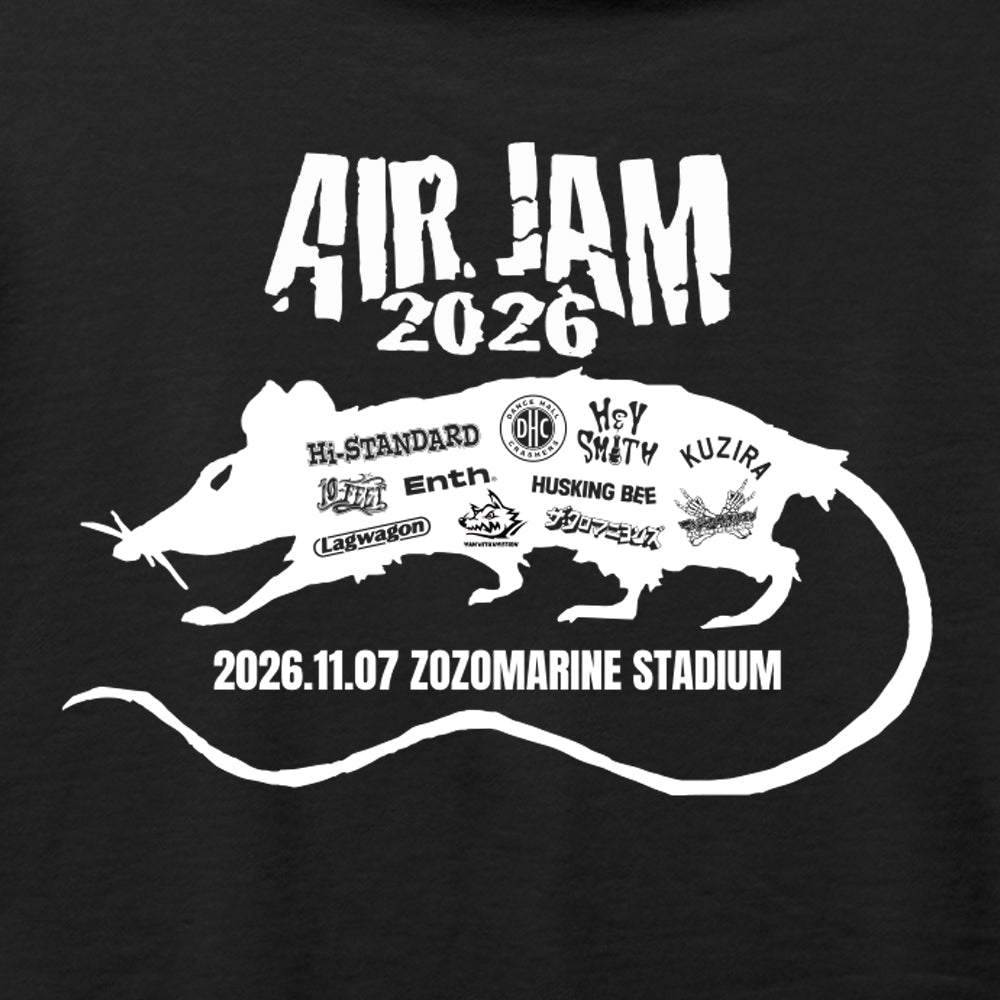 【一般販売】AIR JAM 2026 RAT Hoodie (ブラック)
