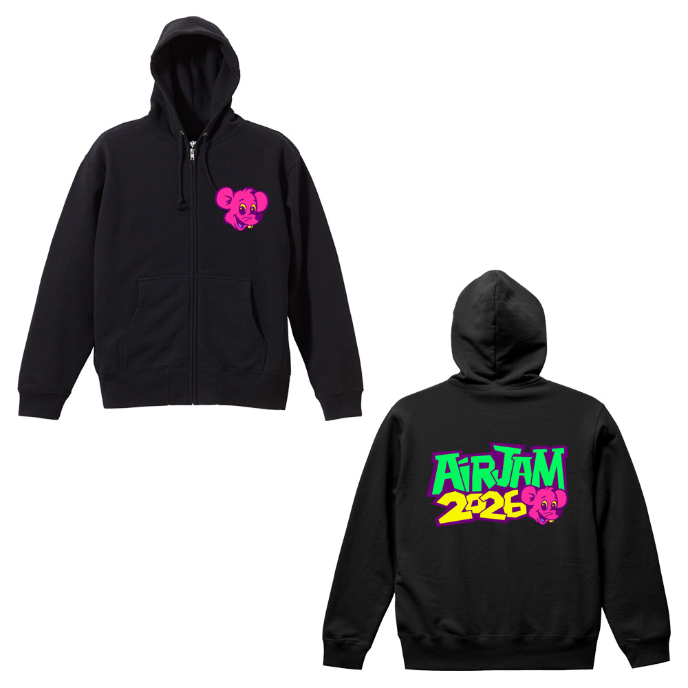 AIR JAM 2026 Zip Hoodie (ブラック)