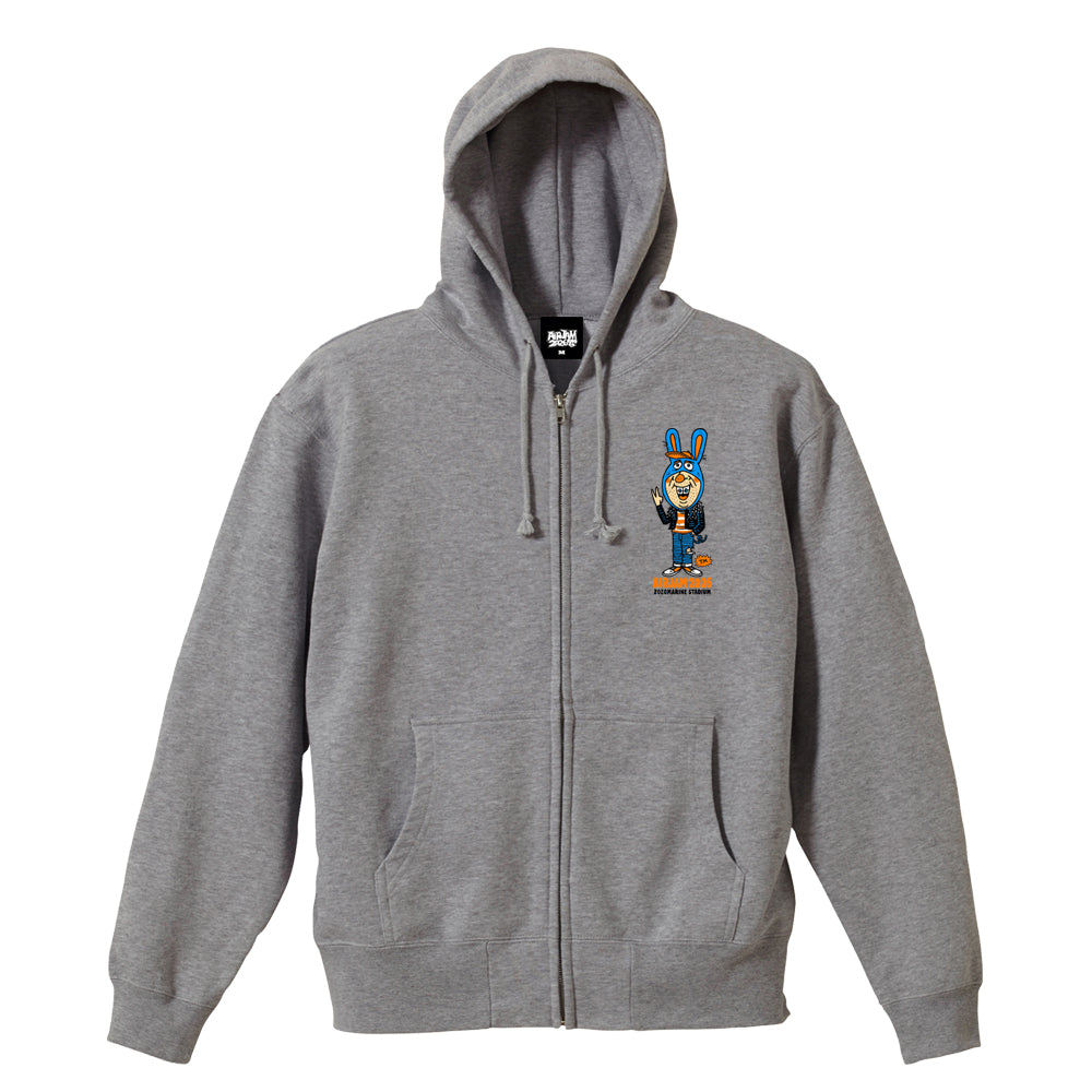 【一般販売】AJ_TM paint Zip Hoodie (ミックスグレー)