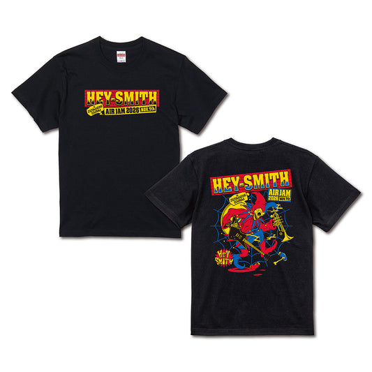 【一般販売】HEY-SMITH×AIR JAM 2026 T-shirt (ブラック)
