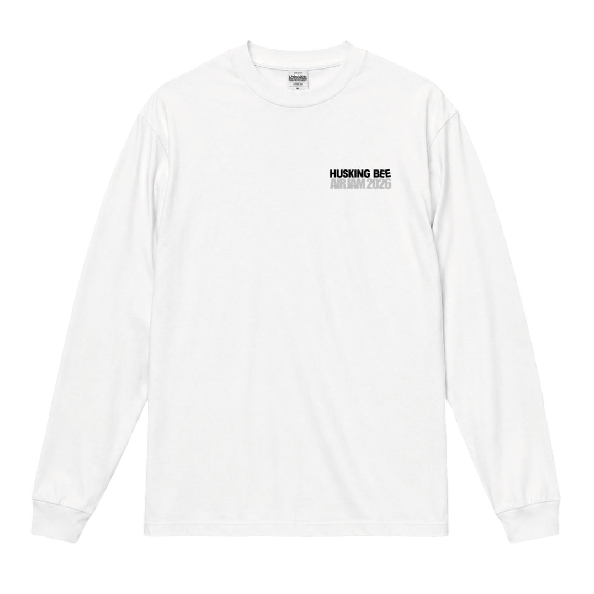 【一般販売】HUSKING BEE_ロングスリーブTシャツ (ホワイト)
