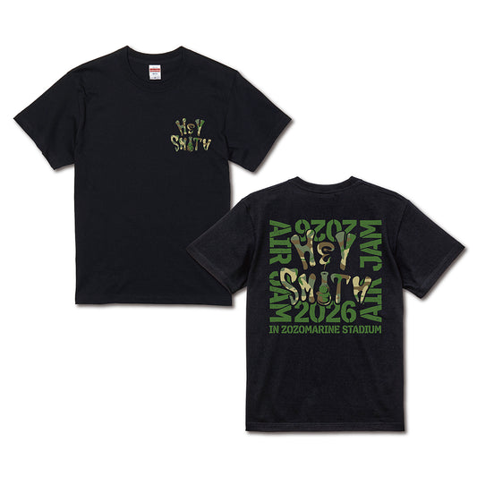 【一般販売】HEY-SMITH×AIR JAM 2026 LOGO T-shirt (ブラック)