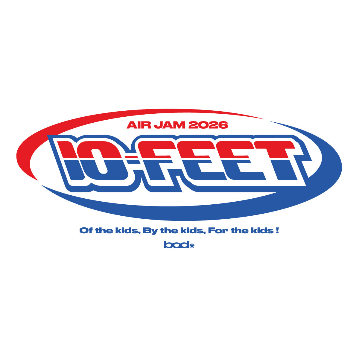 10-FEET x AIR JAM 2026 コラボTシャツ (ブラック)