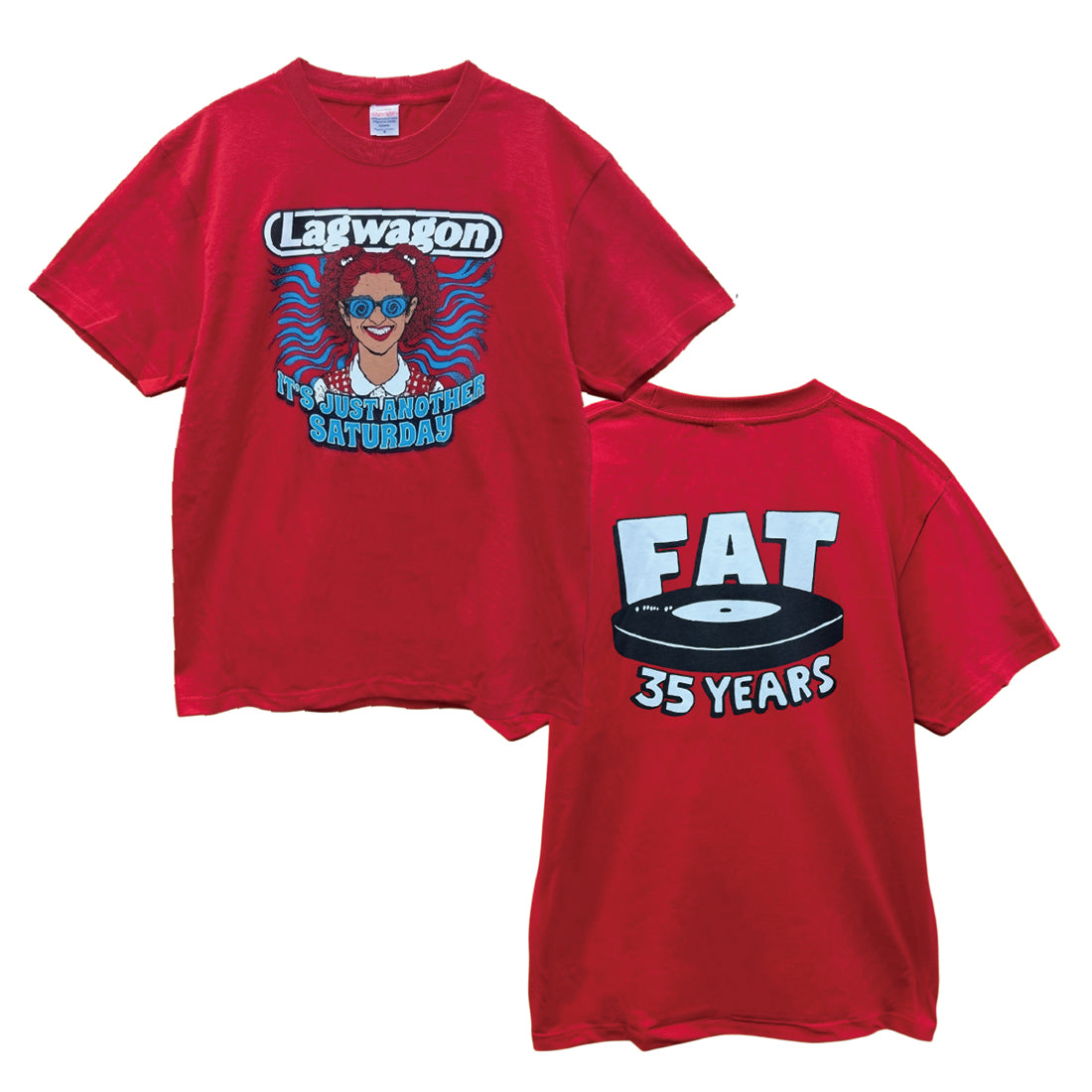 LAGWAGON_"Just Another Saturday" Tee (レッド)