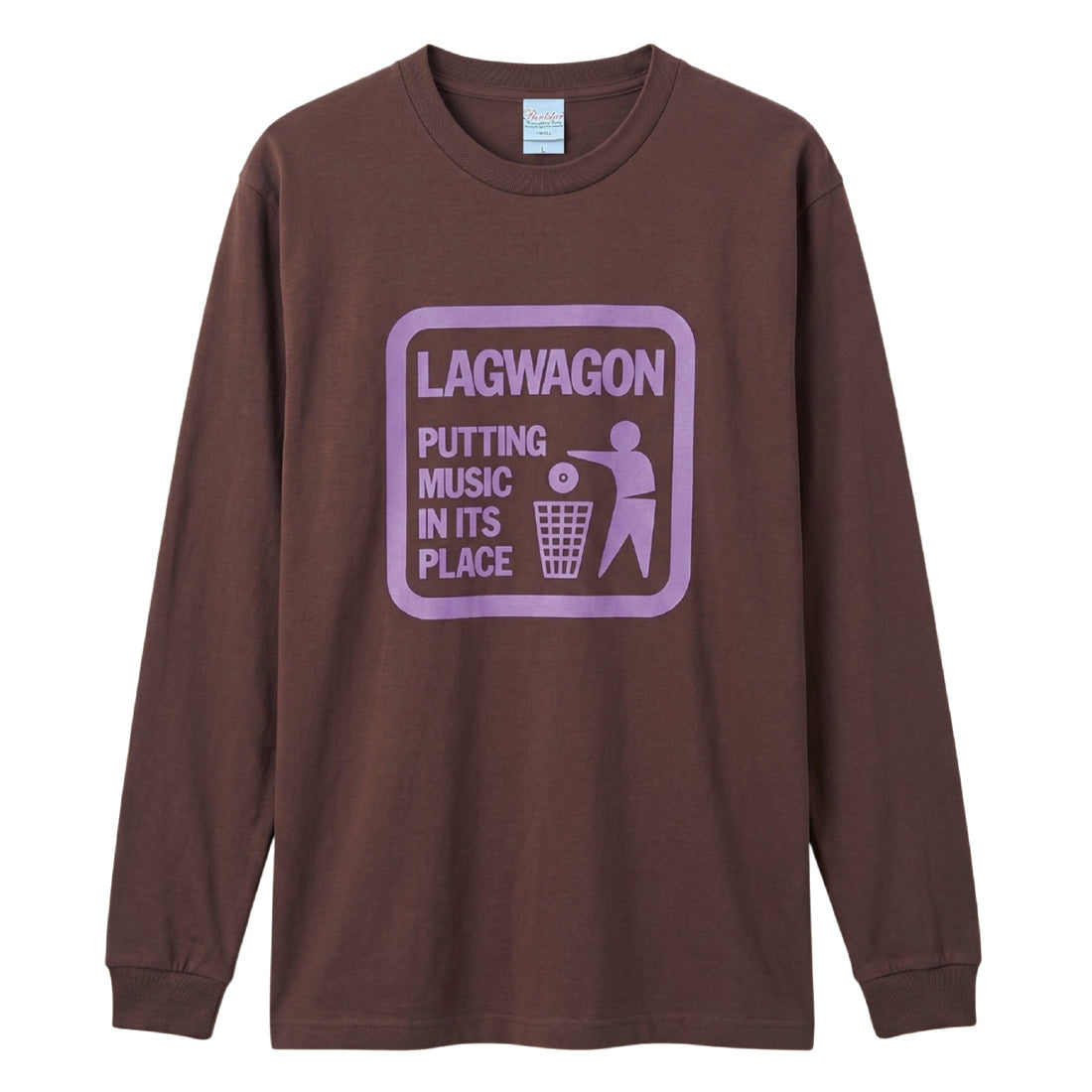 【一般販売】LAGWAGON_"Putting Music" Long Sleeve Tee (ブラウン)