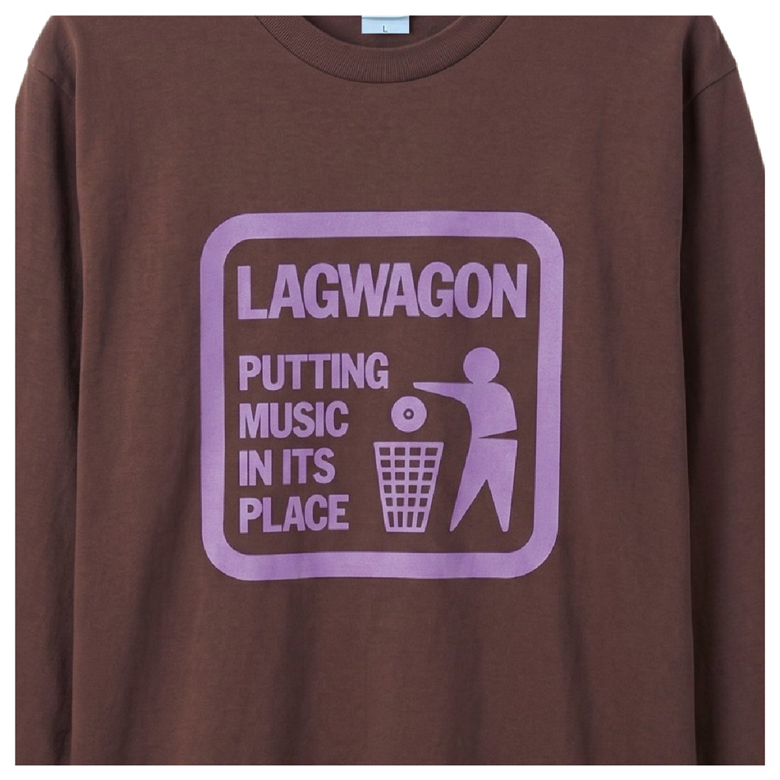 【一般販売】LAGWAGON_"Putting Music" Long Sleeve Tee (ブラウン)